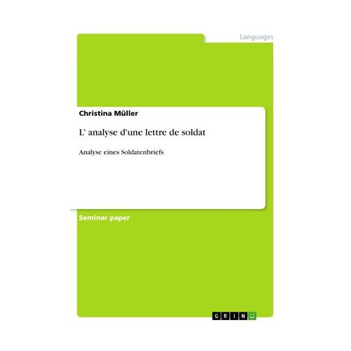 L' Analyse D'une Lettre De Soldat