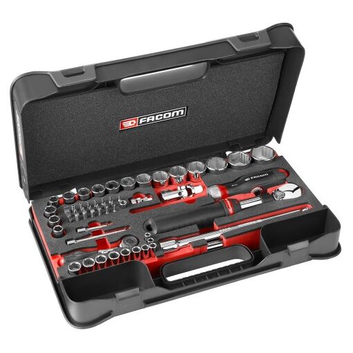 FACOM Coffret Cliquet Et Douilles 1/4 PICO Hexagonales 6 Pans - RXPICOPB