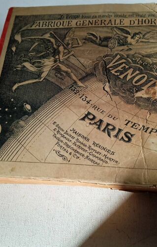 Horlogerie Venot Frères. Catalogue Illustré 1911 In 4 Oblong , Dos Toilé Rouge 910 P. Maisons Réunies, Brion. Daussy. Patrico Paulin Et Cie