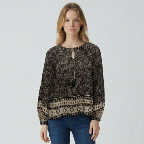 Blouse Dune À Nouer Imprimé Fleurs Femme Les Tropeziennes Par M.Belarbi