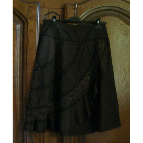 Jupe Marron Camaieu - Taille 36