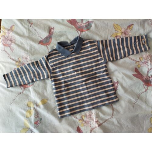 Polo Sergent Major Bleu Beige 18 Mois