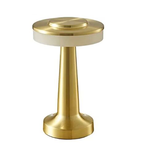 Lampe Led À Poser, Tactile, Intensité Variable, Rechargeable - Doré