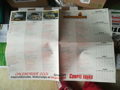 Poster Calendrier 2001 Compte Tours