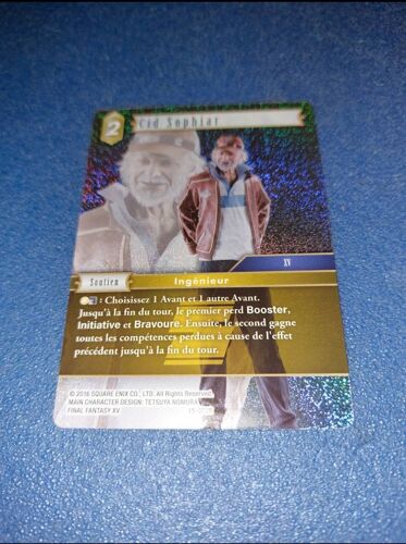 Cid Sophiar 15 072r Foil Carte Card Final Fantasy 15