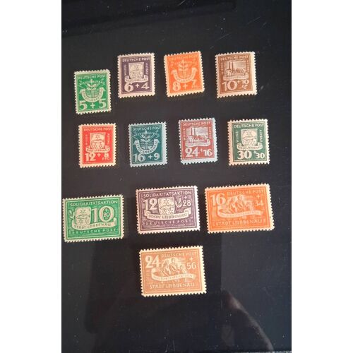 Timbres Allemagne Stadt Lubbenau 1946 Neufs
