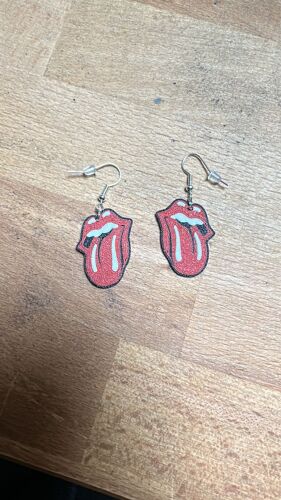 Boucles D¿Oreilles À L¿Effigie Des Rolling Stones