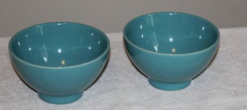 2 Grands Bols Ronds Bleu Canard