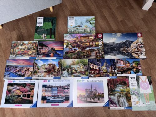 lot de 16 puzzles complet