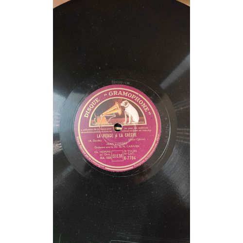 Disque 78 Tours Ancien – Jean Lumière – La Vierge À La Crèche – Gramophone / Biem