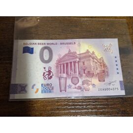 Belgique Billet Eurosouvenir Beer World Brussels 2025-2