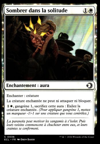 Sombrer Dans La Solitude - Magic - Lorwyn Éclipsé Vf - C - 36