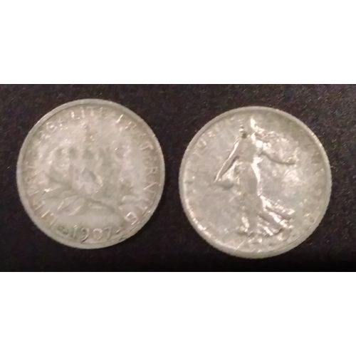 Pièce 1 Franc Semeuse 1907 Argent
