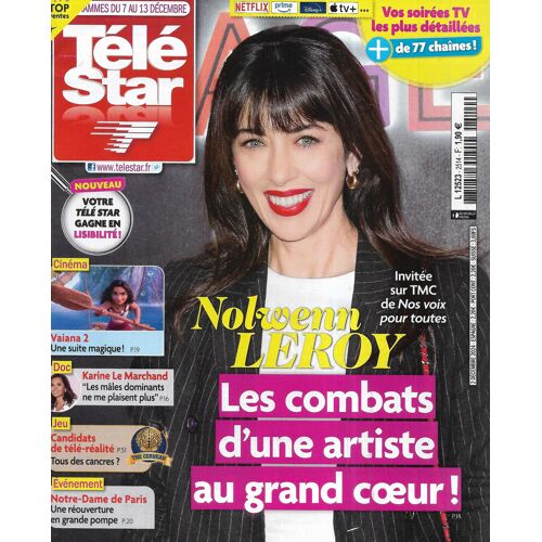 Tele Star N°2514 07/12/2024 Nolwenn Leroy/ Karine Le Marchand/ Notre-Dame De Paris/ Jean-Jacques Annaud "Nom De La Rose"/ Marianne James