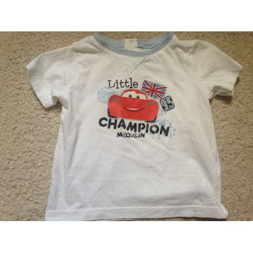 T-Shirt Bébé Garçon Disney Cars Mac Queen Taille 23 Mois