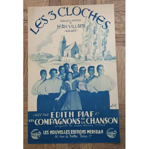 Partition Ancienne Pour Chant - Les Trois Cloches