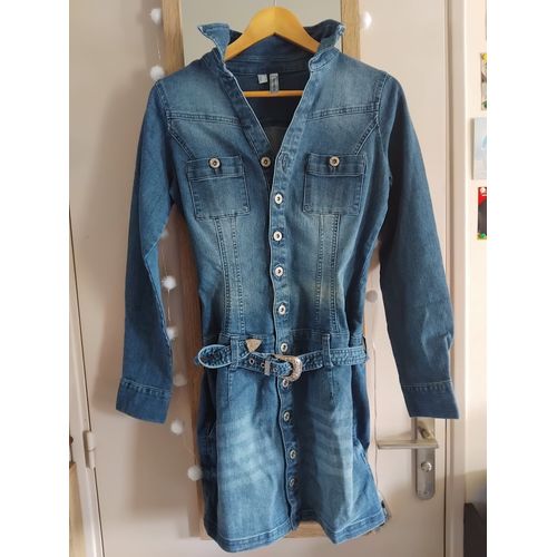 Robe Effet Jean En Coton