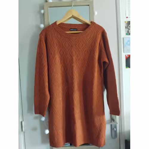 Grand Pull Hivers Ou Tunique Cuivre