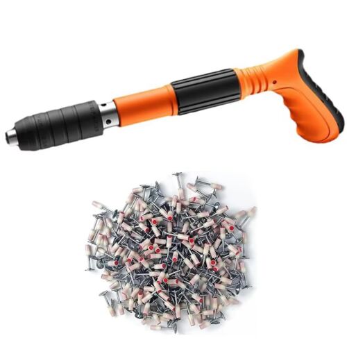 Pistolet à clous manuel béton – Mini cloueur acier 5 vitesses avec clous