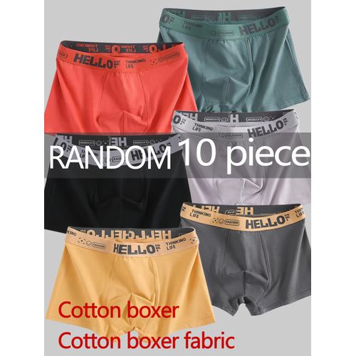 1/3/5/10 Pièces Sous-Vêtements Homme Mode, Boxer Coton Respirant Doux Confort Séchage Rapide Élastique, Caleçon Haute Qualité
