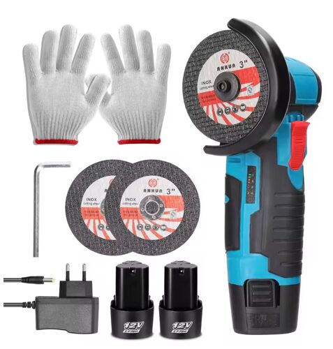 Mini meuleuse d¿angle sans fil 12V ¿ Meuleuse rechargeable pour coupe et polissage