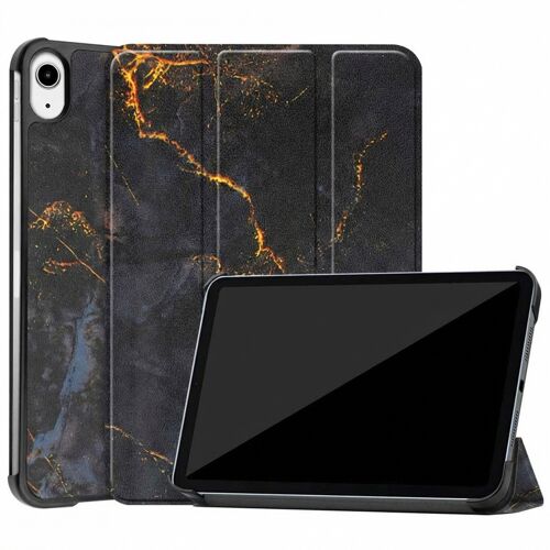imoshion Coque tablette Design Trifold iPad Mini 7 (2024) / iPad Mini 6 (2021) Black Marble