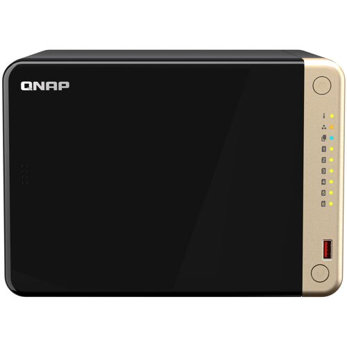 QNAP TS-664 NAS Tower Intel Celeron N5095 8 Go DDR4 0 To QNAP QTS Noir, Bronze