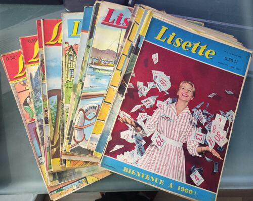 Très Beau Lot De 23 Revues Lisette Année 1960