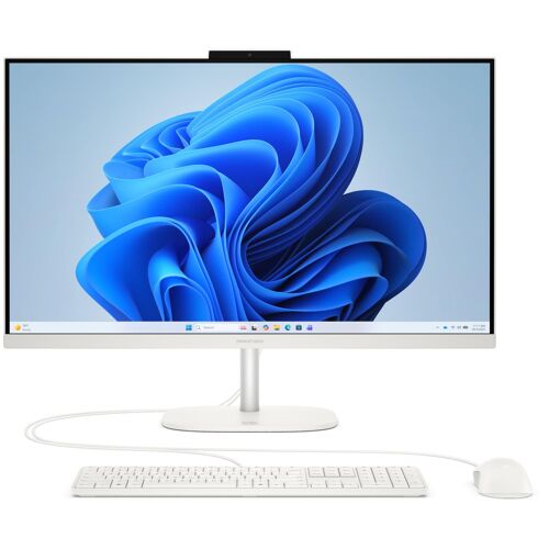 HP OmniStudio All-in-One Desktop 27-cv0009nf AMD Ryzen 5 40 27" 1920 x 1080 PC All-in-One 8 Go LPDDR5-SDRAM 512 Go SSD Windows 11 Home Wi-Fi 6 (802.11ax) Blanc