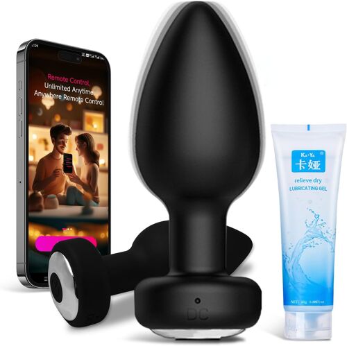 Kalanka-Plug Anal Vibromasseur Sex Toy¿S Femme Homme,Vibromasseurs Anaux Avec Application Proposant,9 Modes Sextoy Plug Anale,Plug Anal Pour Femmes, Vibromasseur,Sextoy,Vibration Pour Femme
