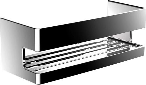 System2 Corbeille à éponge à percer, étagère de Douche en métal de qualité supérieure, pour ustensiles de Bain, Panier Mural, Fixe, chromé