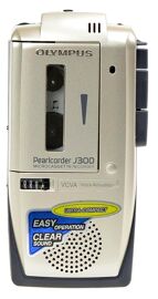 Olympus Pearlcorder J300 - Dictaphone à microcassette - noir, or métallisé