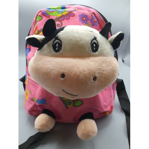 SAC A DOS PELUCHE VACHE MULTI-COULEUR ENFANTS ANAIS DE 26 CM