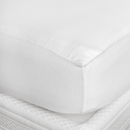 Alèse De Lit En Coton Gratté Blanc 80x190 Cm