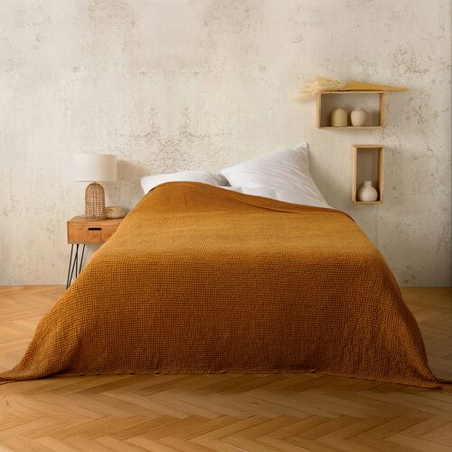 Jeté De Lit - Kaline - Jaune Ocre