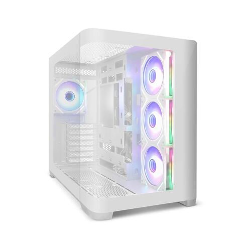 Boîtier ATX Zolyd Krytera Verre Trempé ARGB Blanc