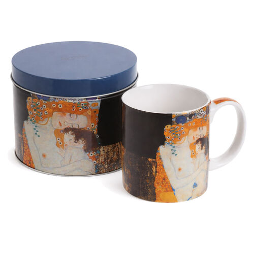 Mug En Porcelaine Avec Boîte Métal Les Trois Âges