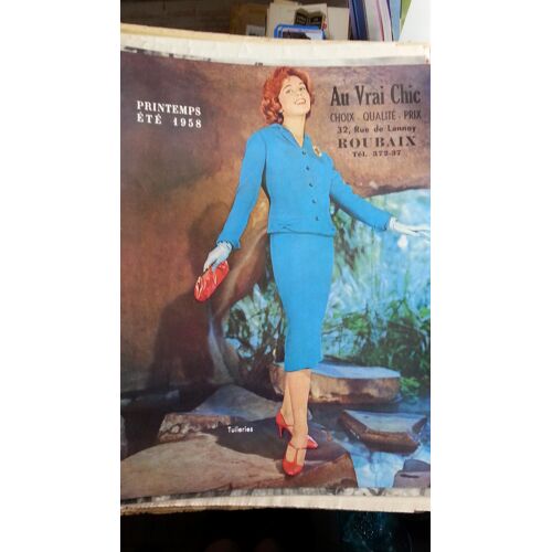 Catalogue De La Boutique "Au Vrai Chic" À Roubaix Printemps-Été 1958