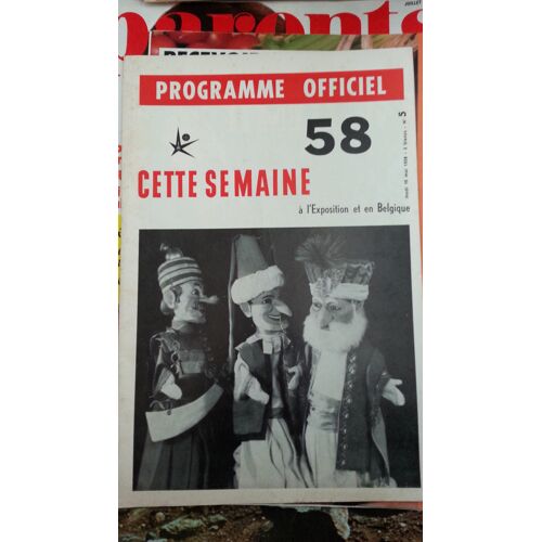 Programme Officiel À L'Exposition Et En Belgique N°5 De 1958