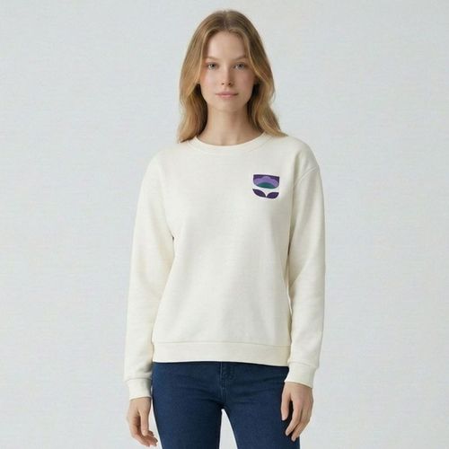 Sweat Mane Col Rond Avec Broderie Fleur Femme Les Tropeziennes Par M.Belarbi