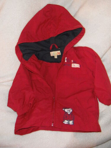Petite Parka Légère Rouge Garçon Taille 6 Mois Idée Cadeau