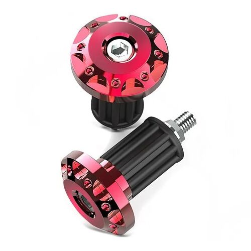 Embouts / Masse De Guidon Tourtecs Le1 Pour Moto Guidon Universel Rouge