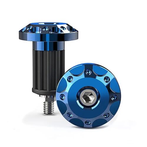 Embouts / Masse De Guidon Tourtecs Le1 Pour Moto Guidon Universel Bleu