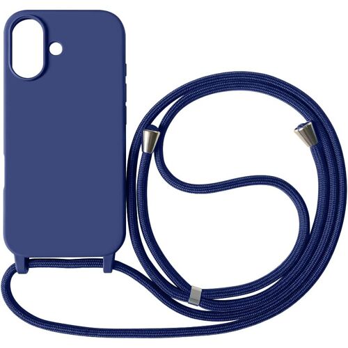 ELVORIX-Coque Compatible avec iPhone 17(6.3""),Collier pour Étui Colliers de cellulaire Corde Silicone avec Cordon Case TPU Bumper pour iPhone 17(6.3"")-Bleu