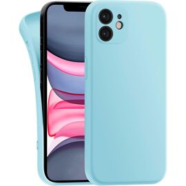JGD-Coque Compatible avec Apple iPhone 11 - Case TPU Souple & Soft - Cover Protection Extra Fine & Légère - Étui Coloré Anti Choc et Rayures - Bleu Clair