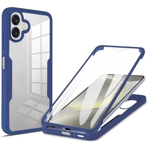 JGD-Compatible avec Samsung Galaxy A06 Étui Housse,Antichoc Housse avec Protection d'écran Compatible avec Samsung SM-A065F/DS Galaxy A06 / SM-A065M/DS Coque Blue