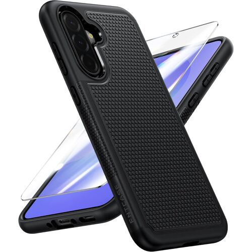 JGD-Coque pour Samsung Galaxy A36-5G : coque de protection double couche pour téléphone portable robuste résistant aux chocs avec dos texturé antidérapant - Protection militaire bumper robuste