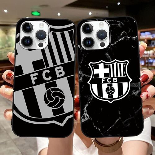 JGD-2 Pièces Football Coque pour Samsung Galaxy A16 5G 6,7"",Cool Futbol Club Cartoon Design Motif Case,Étui Noir Souple Silicone TPU Antichoc Bumper Protection Housse,Cartoon