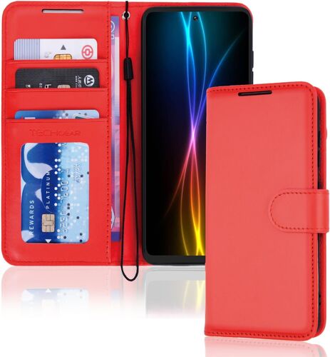JGD-Coque Galaxy S20 FE Étui Portefeuille en Cuir, Housse avec Rabat de Protection Fentes pour Cartes Béquille et Dragonne Stand Fonction, Cuir PU Compatible avec Samsung Galaxy S20 FE [Rouge]
