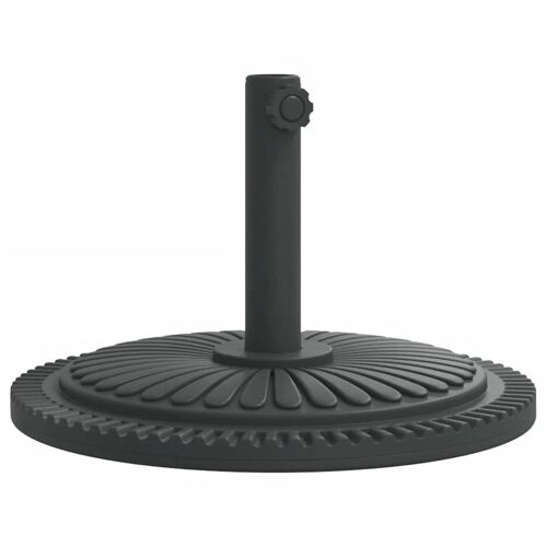 Base De Parasol Ronde Stable Extérieure 45 X 31,5 Cm Motifs Élégants En Pe Noir Helloshop26 02_0056650